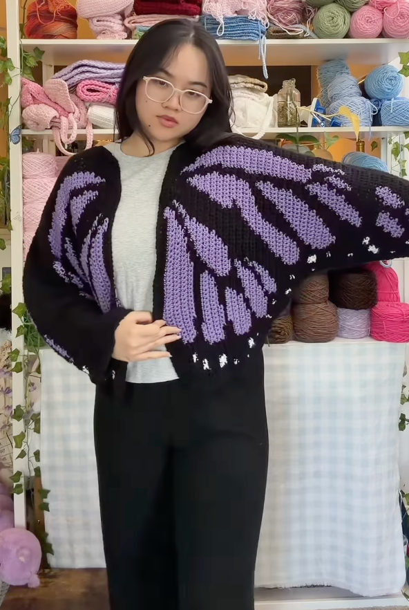 Butterfly Crochet Cardigan