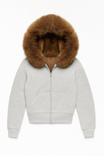 Y2K Fur Zip-Up