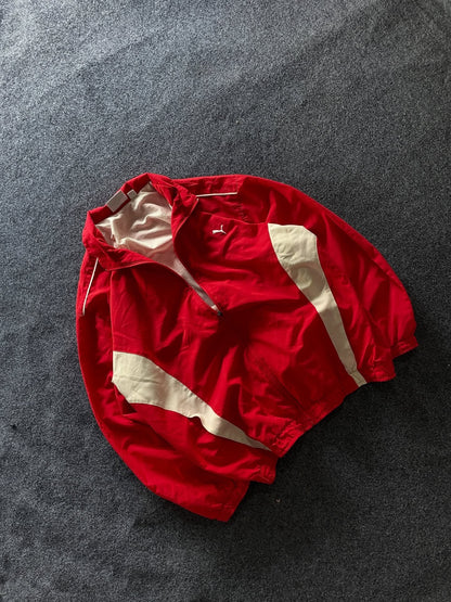 Crimson Velocity Track Jacket