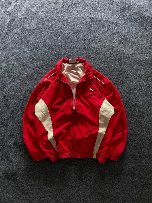 Crimson Velocity Track Jacket